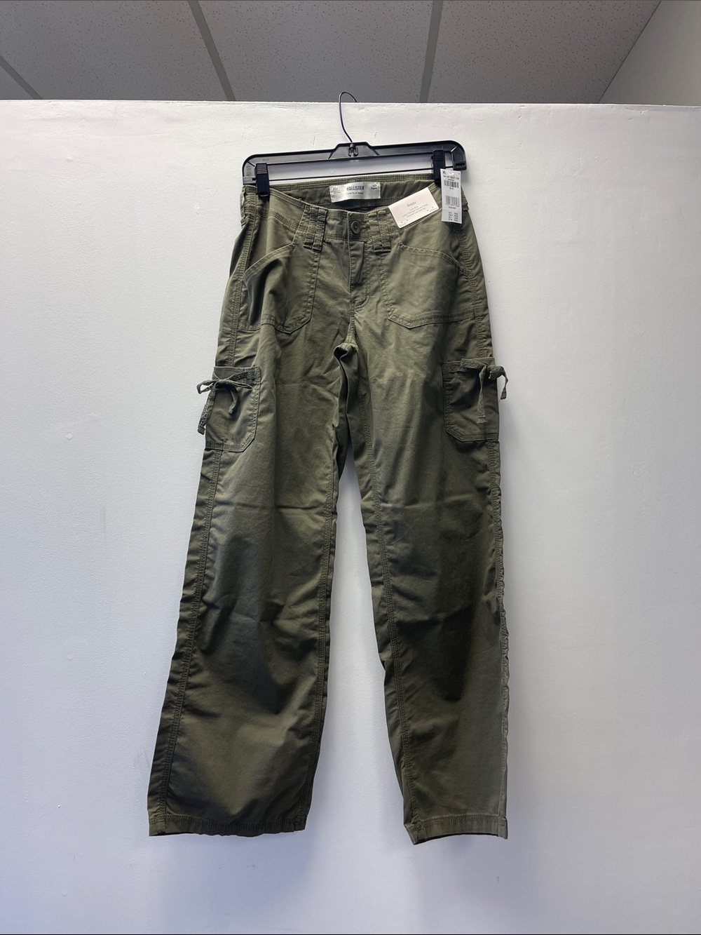 Hollister Olive Green Utility Cargo Pants Brand New